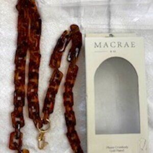 Macrae phone crossbody in tortoieshell links New in Box